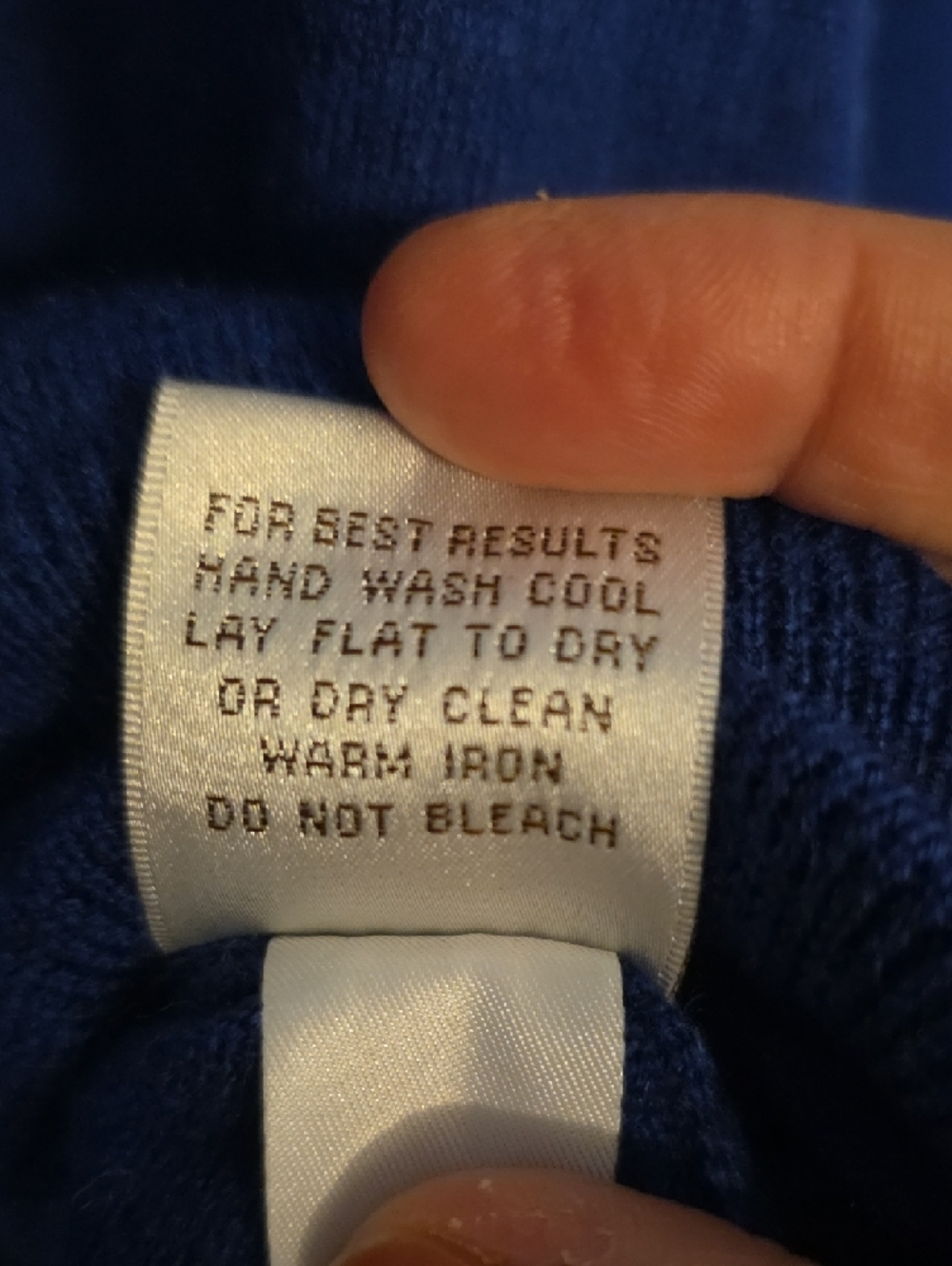 Peter Millar Men's Royal Blue Marino Wool  Half-Zip Sweater - Picture 7 of 7